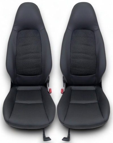 Coprisedili ecopelle nero per
